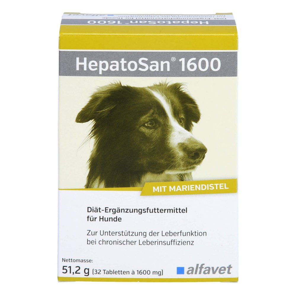 alfavet Tierarzneimittel GmbH Hepatosan 1600 Ergänzungsfuttermittel für Hunde Tabletten 13501086