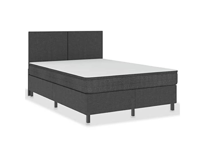 vidaXL Lattenbodem Grijs Stof 140 x 200 cm
