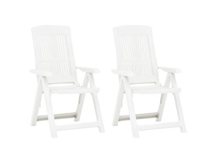 2246Super )Pack de 2 Chaises de balcon Chaises de Jardin Fauteuil de jardin Chaises inclinables de jardin Plastique Blanc Dimenson:6