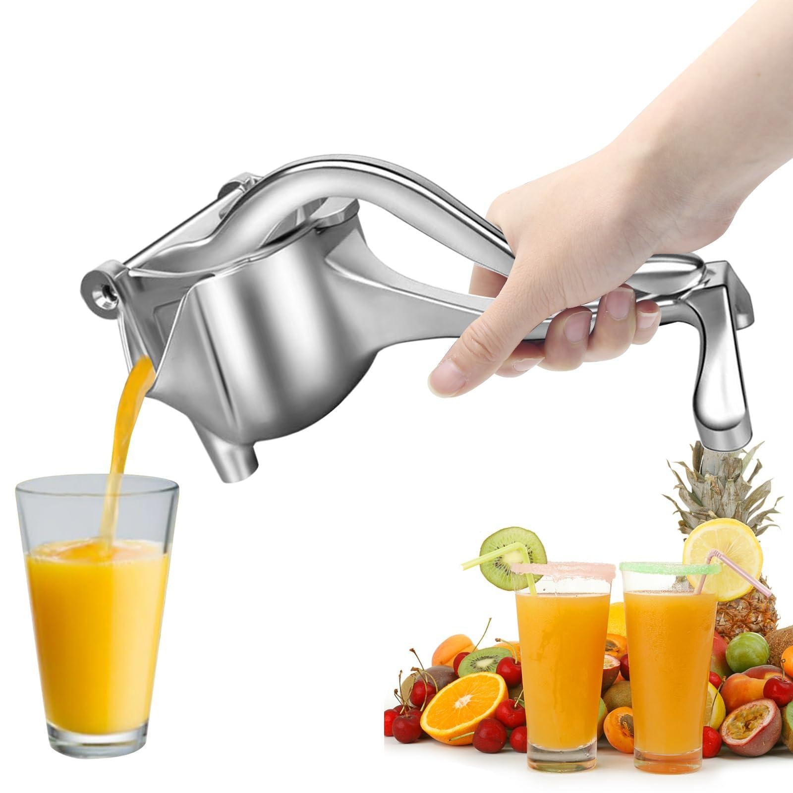 Dripio Handmatige fruitpers van aluminium, zilverkleurig, 500 gram