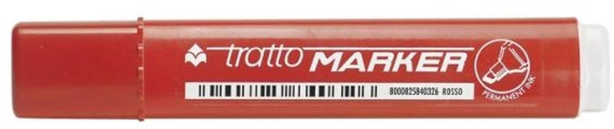 Tratto Permanente Marker Kogelpunt Rood 12 stuks