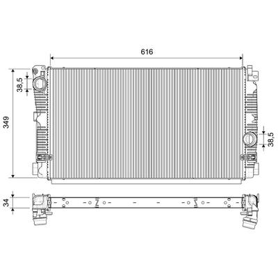 VALEO Kühler, Motorkühlung 701663 für BMW