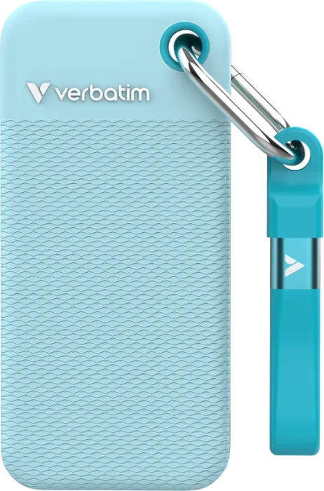 VERBATIM PocketBookBook SSD 2TB blau + 2x Gummihülle