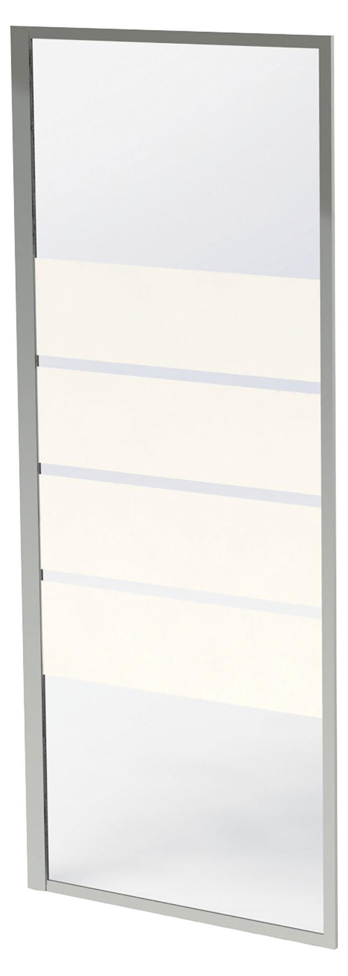 ONDEE ZEN - Seitenwand SHIVA - Feste Rückwand - Chromausführung - 80 x 190 cm