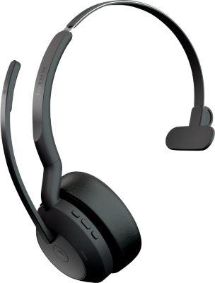 Headset Jabra Evolve2 55 link380c Mono, Reichweite bis 30 m, bis 10 h, MS-Teams optimiert, schwarz