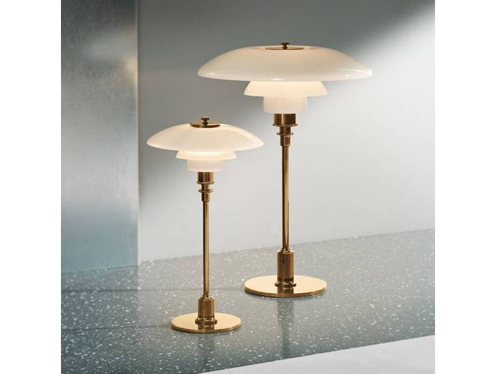 Design tafellamp PH 2/1, messing / goud, Woon-/ Eetkamer, Messing, Design, tafellamp