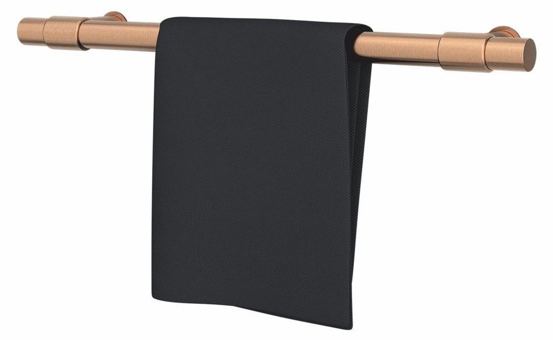Casa Padrino Luxus Badezimmer Handtuchwärmer Matt Bronze 63 cm - Badezimmer Zubehör