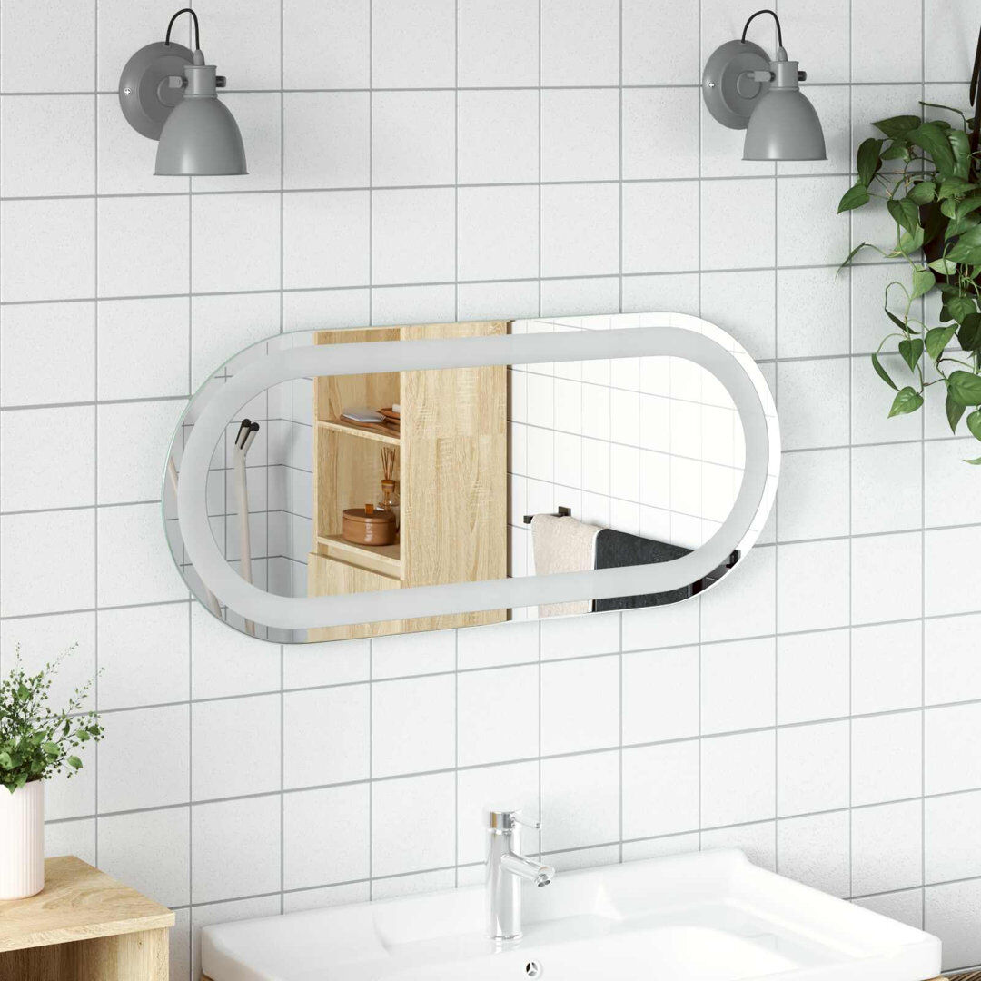 Brayden Studio Rectangle Mirror Transparent 70cm H x 30cm W