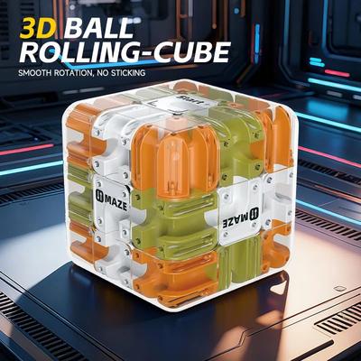 Inspire Select MindMaze 3D Magic Cube Labyrinth Brain Teaser Fidget Puzzle For Kids a