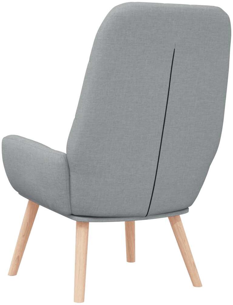 vidaXL Fauteuil relax en tissu gris clair