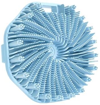 Inspired Finds Silicone Body Scrubber With Hand Strap Exfoliating Shower Brush Non Slip Bath Cleaner blue
