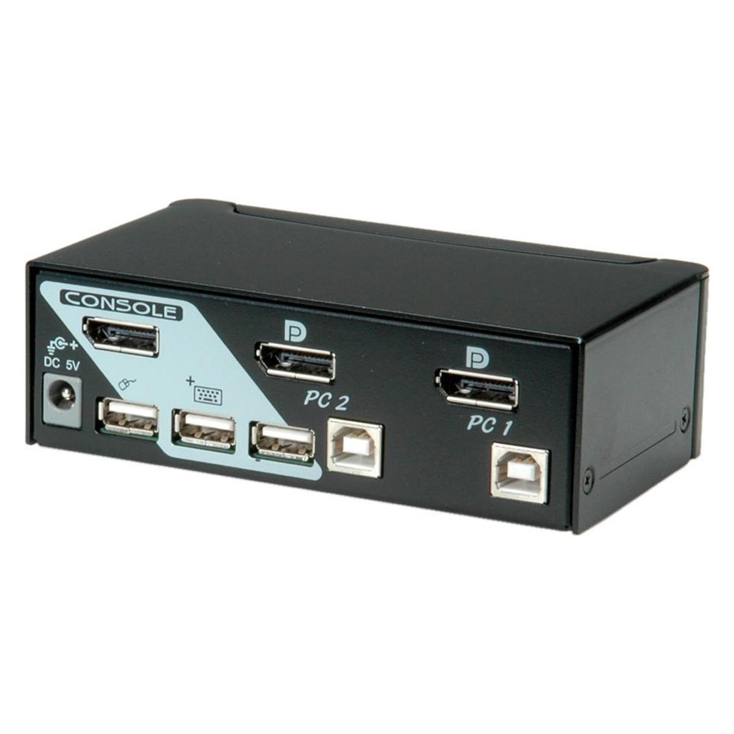 Roline KVM Switch, DisplayPort, USB 2.0 (14.01.3327)
