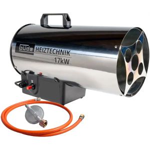 Güde Heizlüfter 85006, GGH 17 INOX, 17000 Watt, Gas-Heizgebläse mit 500 mbar, Spritzwasserschutz, 500 m³/h