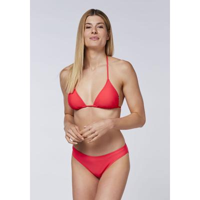 Triangel-Bikini CHIEMSEE, Damen, Gr. 36, rot (bittersweet), Materialmix, Bikini-Sets Triangel-Bikini, - mit herausnehmbaren Pads