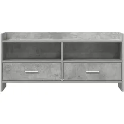 vidaXL, TV Möbel, TV-Schränk 100 x 33 x 47 cm Betongrau Holzwerkstoff (33 x 33 x 47 cm)