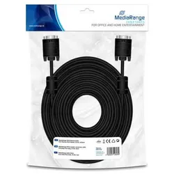 SVGA Monitor Kabel 25m schwarz 2xStecker von MediaRange MRCS126