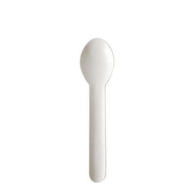Einweg Besteck Papstar Pure, Kaffeelöffel, L 130 mm, aus FSC®-zertifiziertem Papier, weiß, 100 Stück