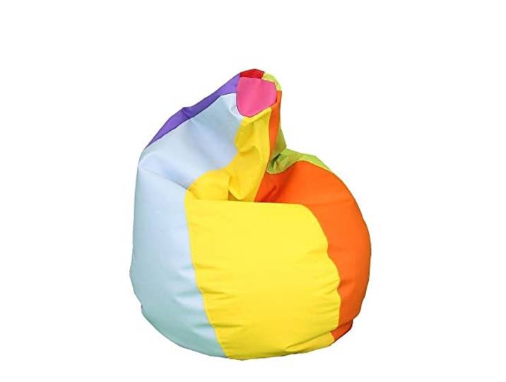 Happers Sitzsack Birne aus Kunstleder Indoor Bunt XL
