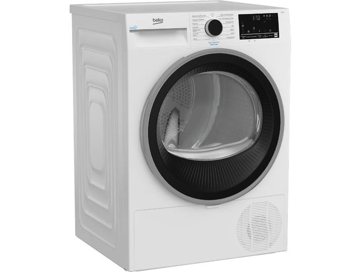 BEKO Wärmepumpentrockner B3T4224SD , Energieeffizienz: C, weiß, B:59,8cm H:84,6cm T:67,2cm, Trockner, Mit 62 dB trocknet das Gerät leise und schont die Wäsche., Wärmepumpentrockner