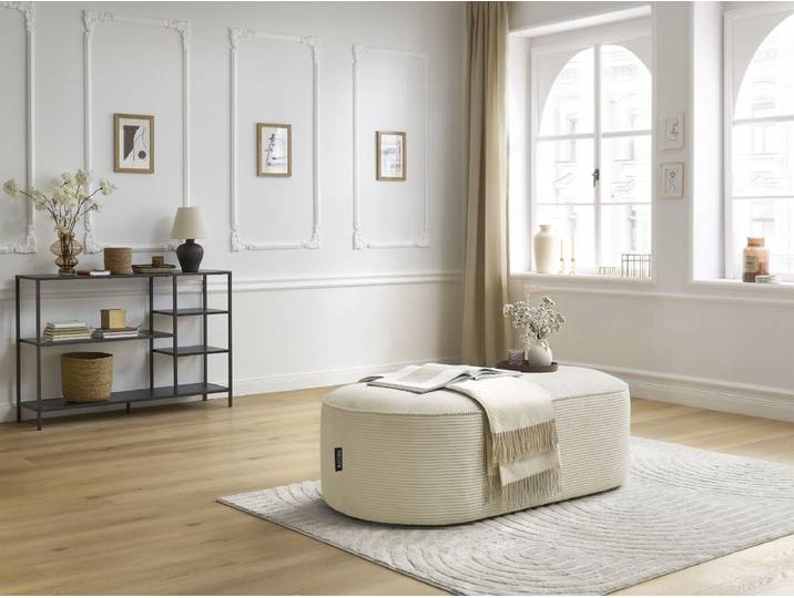 Pouf pour canapé modulable ROUSSEAU velours côtelé