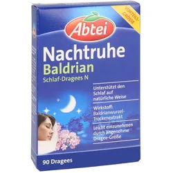 Abtei Nachtruhe Baldrian Schlaf-Dragees N