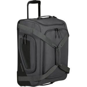 AmericanTourister Reisetasche City Racer, schwarz, 55 cm, mit Rollen und 2 Außenfächern, aus recyceltem PET, 50 Liter
