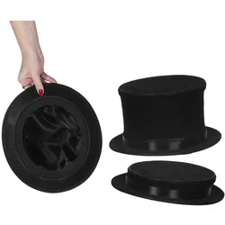 Metamorph Schwarzer Klappzylinder - für Fasching Halloween