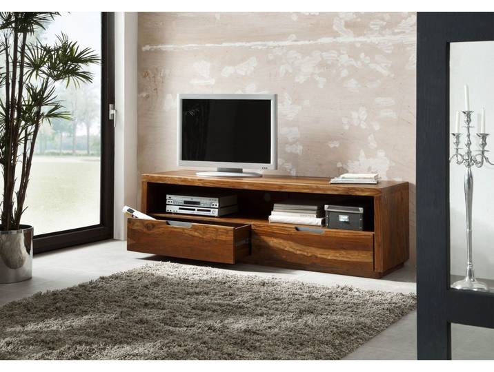 Meuble TV 180x50 Palissandre laqué Noisette DUKE #114