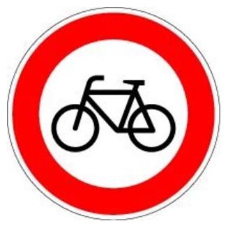 Magni VKZ.254 Ronde 600mm Verbot für Radfahrer RAL-Gütezeichen Folie RA2 (84917305)