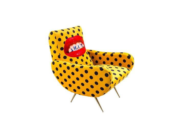 Design Loungesessel „Toiletpaper Shit“ Multicolor Seletti