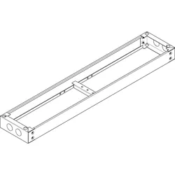 ABN UF509 Standsockel RAL7022 B1340xH90xT280mm