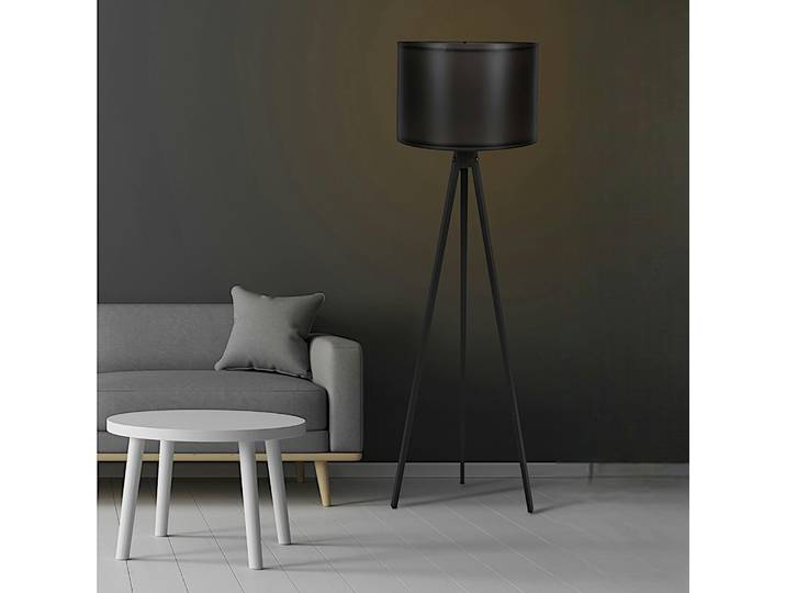 Lampadaire de salon trépied minimaliste KILIS - Noir