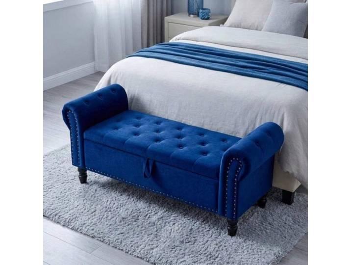 TLGREEN Bettbank Doppelter Hocker mit Stauraum, (Samt,Eleganz und Komfort mit Stauraum), Multifunktionsbank für Wohnzimmer,Schlafzimmer