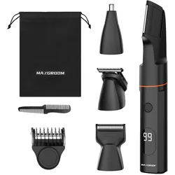 Maxgroom, Trimmer + Haarschneider, LK-881 Multifunktionstrimmer mit austauschbaren Aufsätzen – schwarz