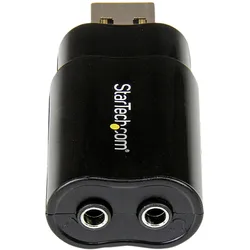 StarTech Icusbaudiob (USB 2.0), Soundkarte, Schwarz
