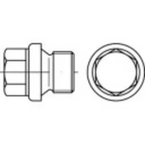 TOOLCRAFT 1061790 Verschlussschrauben 3/4 Zoll DIN 910 Edelstahl A5 1St.