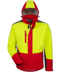 Forstschutz-Softshelljacke "SCHLEHE"gelb/rot - L - gelb