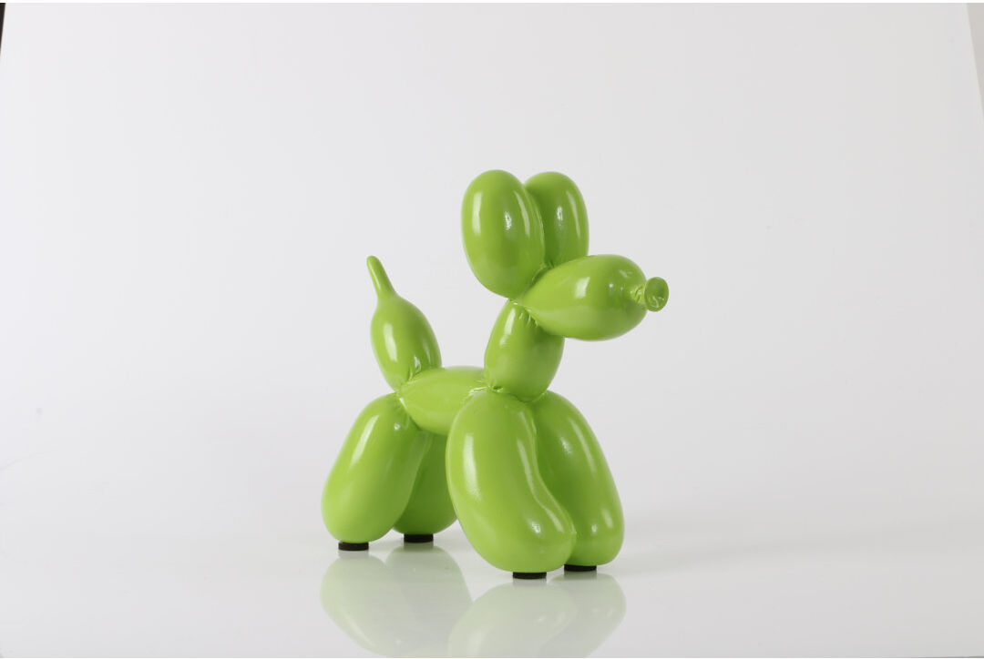 Yappiedogs Handmade Resin Figurine / Sculpture Decorative Object Lime