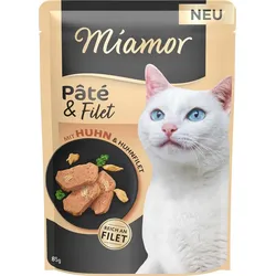 Miamor Pastete und Filet Hühnerfiletstücke 85g