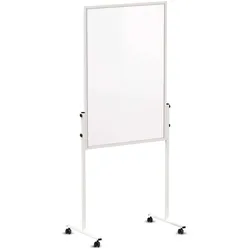 MAUL Moderationstafel MAULsolid Standfuß Rollen 56 x 84 x 193.5 cm weiß grau