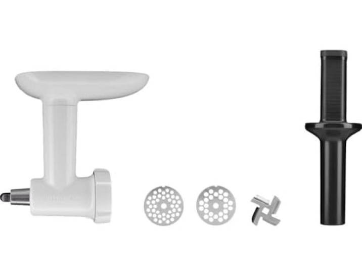 KitchenAid Accessoires - 5KSMFGA - Hachoir à Viande pour KitchenAid Robot Pâtissier - Hachoir à Légume - Moulin Alimentaire en Plastique Blanc