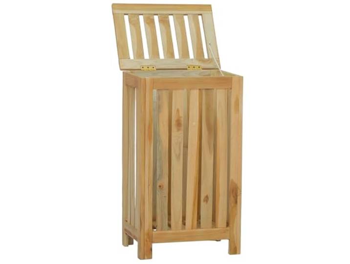 vidaXL Wasmand 35x25x60 cm massief teakhout