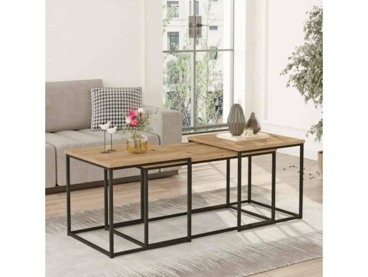 Dmora Couchtisch Meissa 190x50x47,8h cm Braun