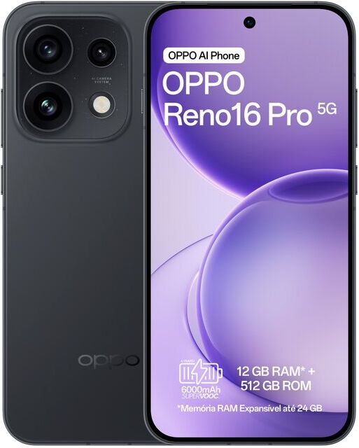 SMARTPHONE OPPO RENO16 PRO 5G 512 PRETO