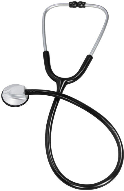 Gramm Medical Stéthoscope à tête plate Standard, noir (700.001.10050)