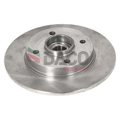 DACO GERMANY Bremsscheibe 602801 voll 249mm 9mm für DS