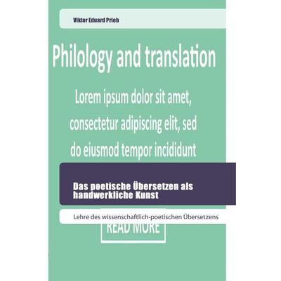 Prieb, V: Das poetische Übersetzen als handwerkliche Kunst, Taschenbuch von Viktor Eduard Prieb, Goldene Rakete, 978-620-2-44549-8