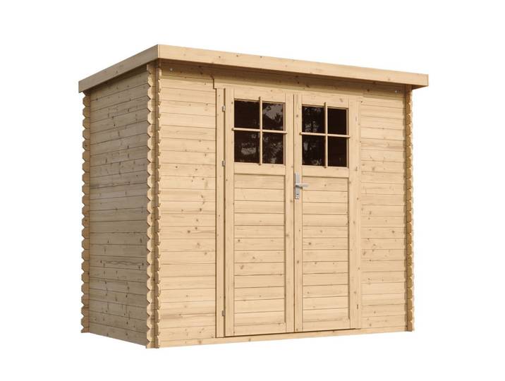 HOLZ-GARTENHAUS mit hochwertige abschließbare Tür - B239xL142xH200 cm/ 2,63 m2 - M310F