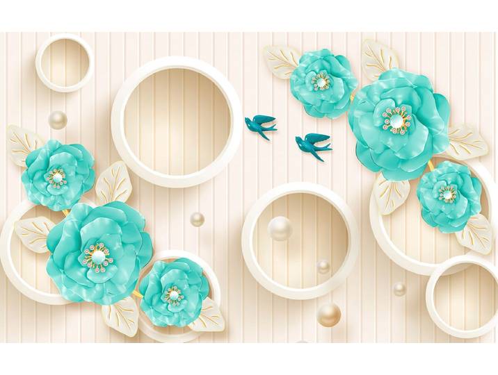 Papermoon Muster mit Blumen