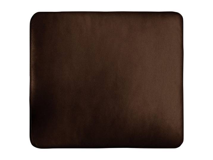 P & B Zierkissen, Dunkelbraun, Leder, Echtleder, Semi-Anilinleder, Füllung: Schaumstoff,Schaumstoff, rechteckig, 52x42x7 cm, Made in EU, hochwertige Qualität, Heimtextilien, Wohntextilien, Kissen, Zierkissen